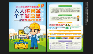 2026年安全生产月宣传单