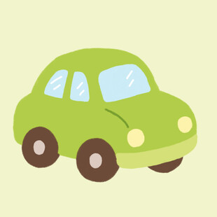 绿色小汽车
