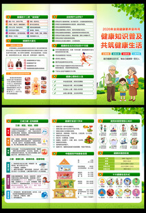 全民健康素养宣传月三折页