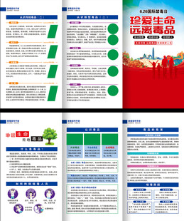 国际禁毒日三折页