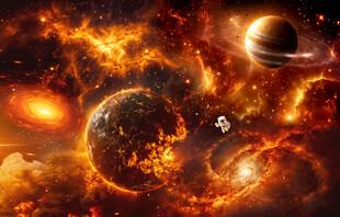 浩瀚星空宇宙爆炸外太空星球背景