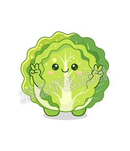 可爱卡通卷心菜形象卡通包菜