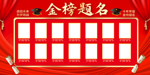 高考中考光荣榜展板背景