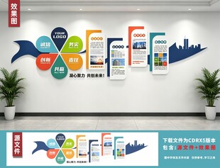企业创意文化墙风采展示