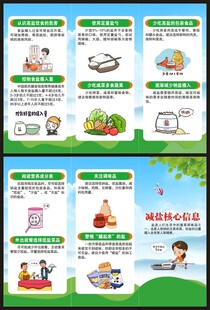 减盐宣传周三折页