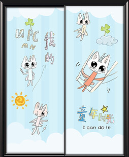移门卡通童年时光