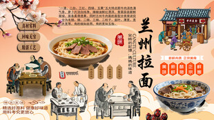 兰州拉面背景墙