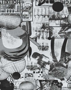 黑白创意插画艺术场景