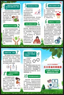 健康教育知识三折页