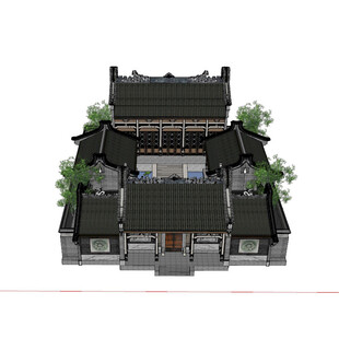 四合院模型