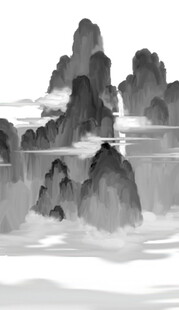水墨山水意境图