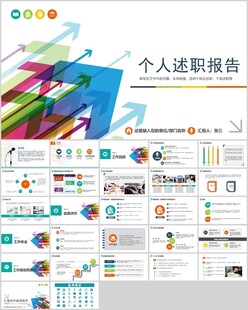 个人述职报告PPT模板