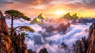 黄山日出云海