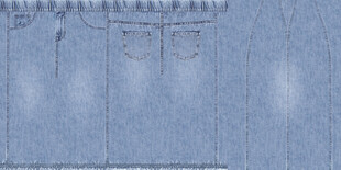 浅蓝色牛仔布料纹理特写