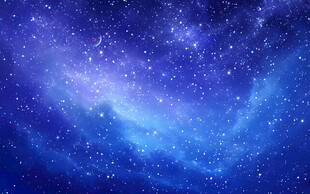 蓝色星空太空图