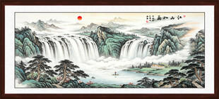 聚宝盆风水画