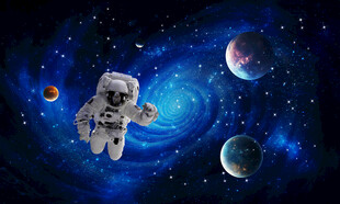 宇宙星空外太空星球银河黑洞背景