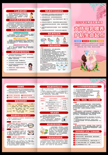 世界母乳喂养周三折页