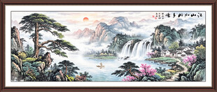 迎客松装饰画