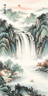 玄关山水装饰画