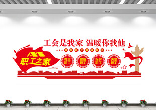 工会职工之家文化墙