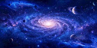 唯美星空顶星空背景星空软膜灯箱
