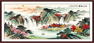 聚宝盆风水画