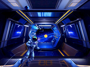 宇宙飞船内部