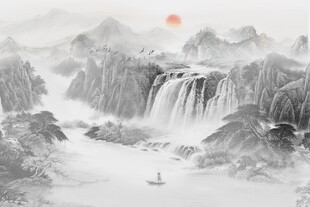 国画山水画