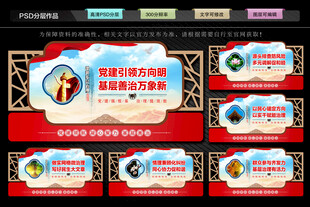 社区治理宣传展板