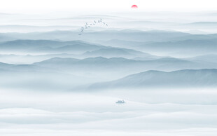 山水水墨画