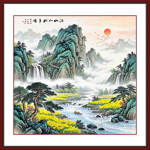国画山水装饰画