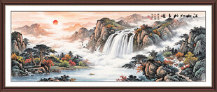  巨幅山水画
