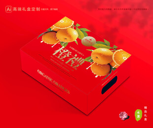 橙子包装 脐橙礼盒