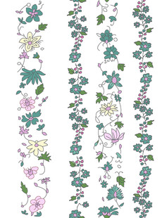 小碎花 数码印花 绣花布花型