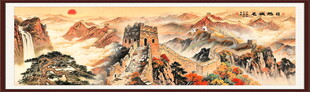 金色国画长城