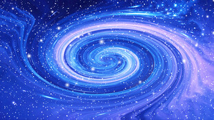 蓝紫色旋涡星空