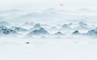 新中式山水画