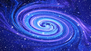 蓝紫色星空旋涡宇宙