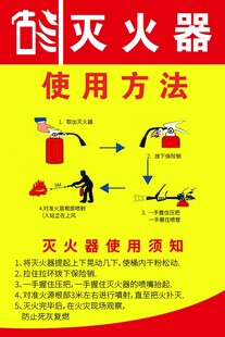 灭火器使用方法图示