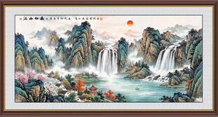山水国画风景图