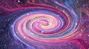 唯美星空旋涡吊顶