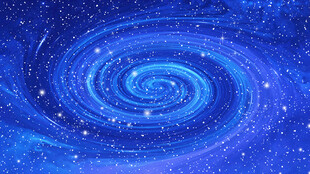 蓝色旋涡星空吊顶