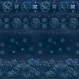 蓝色雪花图案背景纹理
