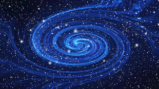 星空旋涡蓝色背景