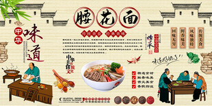 腰花面背景墙