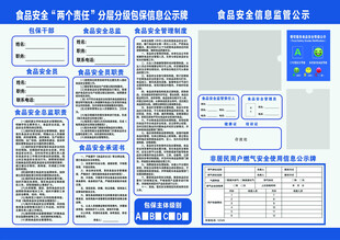 食品安全两个责任监管公示