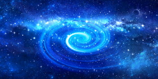 蓝色漩涡星空