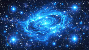 蓝色宇宙星空背景