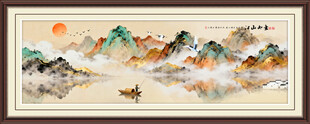 中国风山水画